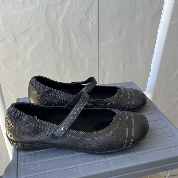 Taos Transit Mary Jane Black Leather US 8 EU 39 - Picture 5 of 11